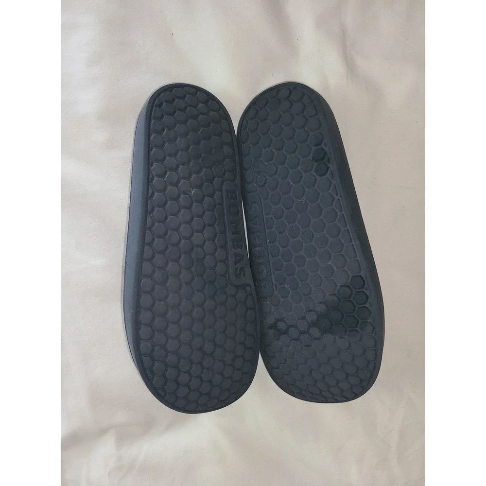 Bombas Friday Slides Mens 10 Navy Blue Two Strap Foam Comfort Sandals Shoes
